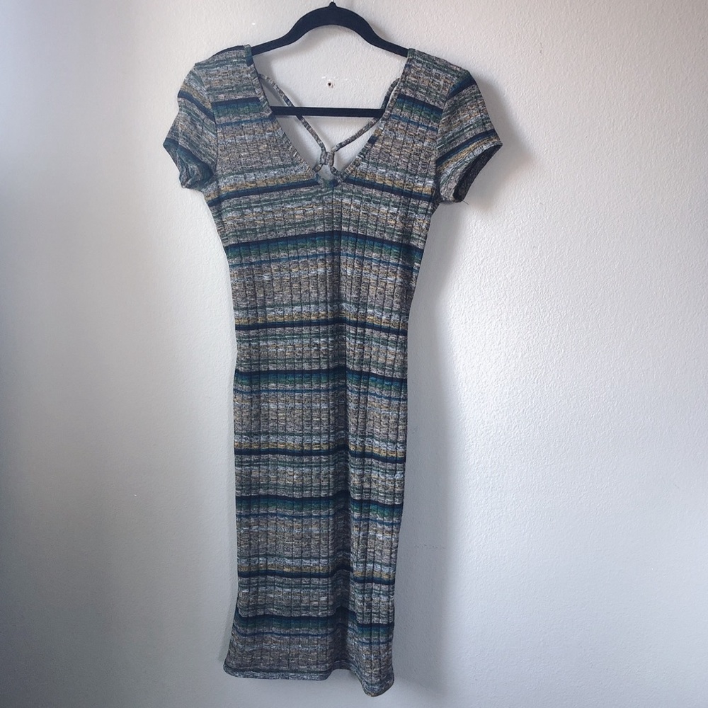 Striped Fitted Dress